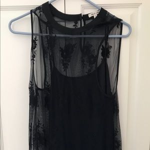 Bleuh Ciel black sheer dress Size Medium